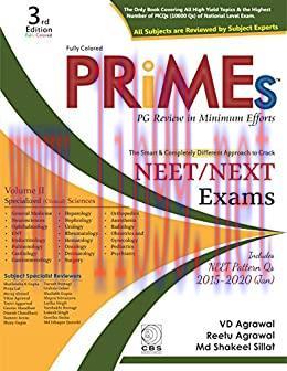 [AME]PRIMES (PG Review in Minimum efforts) Volume II-Specialized (Clinical) Sciences, 3rd Editi...