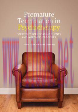 [AME]Premature Termination in Psychotherapy : Strategies for Engaging Clients and Improving Out...