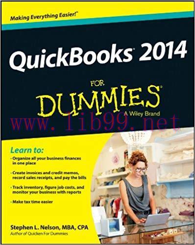 (PDF)QuickBooks 2014 For Dummies 1st Edition