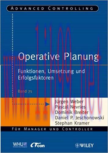 (PDF)Operative Planung: Funktionen, Umsetzung und Erfolgsfaktoren (Advanced Controlling) (Germa...