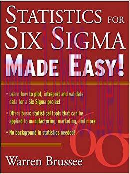 (PDF)Statistics for Six Sigma Made Easy: Made Easy! 1st Edition