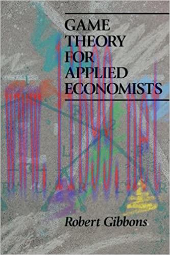 (PDF)Game Theory for Applied Economists