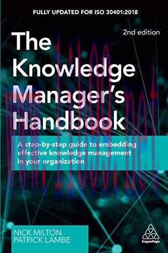 [FOX-Ebook]The Knowledge Manager's Handbook: A Step-by-Step Guide to Embedding Effective Knowle...