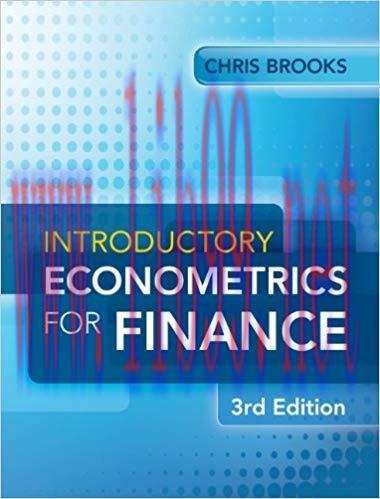 (PDF)Introductory Econometrics for Finance 3rd Edition