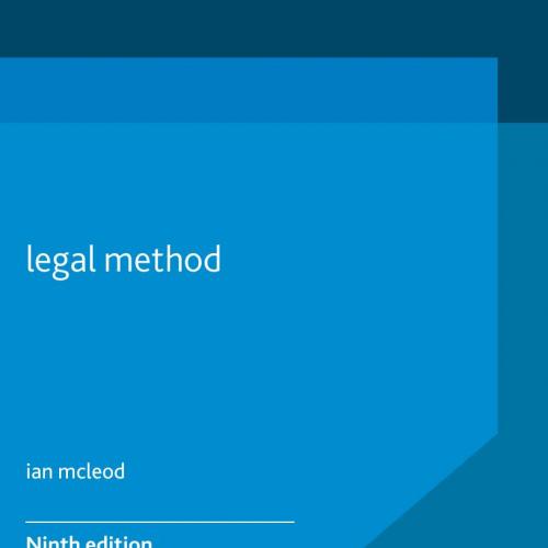 Legal Method (Palgrave Law Mast - Ian McLeod(1)