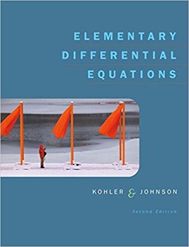(Solution Manual)Elementary Differential Equations,2nd Edition by Werner E. Kohler.zip