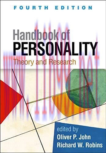 [AME]Handbook of Personality, Fourth Edition: Theory and Research (Original PDF)