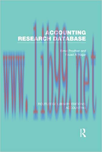 (PDF)Accounting Research Database (RLE Accounting) (Routledge Library Editions: Accounting) 1st...