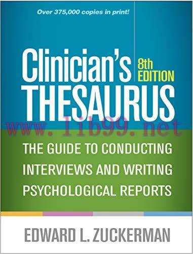 [AME]Clinician&rsquo;s Thesaurus, 8th Edition: The Guide to Conducting Interviews and Writing Psychol...