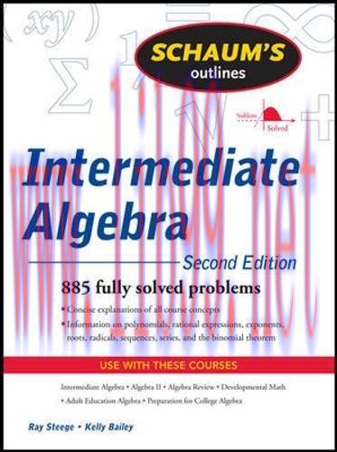 [FOX-Ebook]Schaum's Outline of Intermediate Algebra, 2nd Edition
