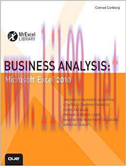 (PDF)Business Analysis: Microsoft Excel 2010 (MrExcel Library) 1st Edition