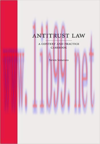 [PDF]Antitrust Law A Context and Practice Casebook