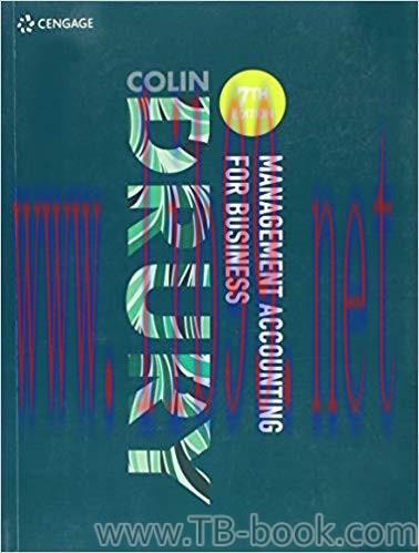 (PDF)Management Accounting for Business 7th AU Edition by Colin Drury