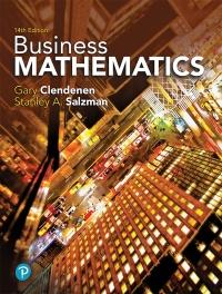 (PDF)Business Mathematics 14th Edition by Gary Clendenen