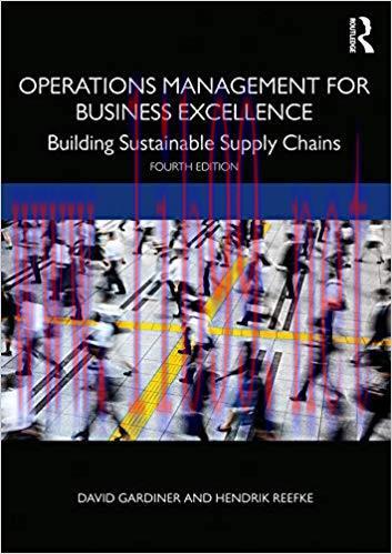 (PDF)Operations Management for Business Excellence: Building Sustainable Supply Chains 4th Edit...