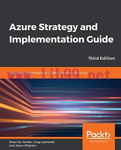 [FOX-Ebook]Azure Strategy and Implementation Guide: Up-to-date information for organizations ne...