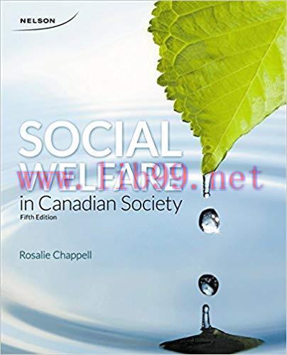 [PDF]SOCIAL WELFARE in Canadian Society 5th Edition