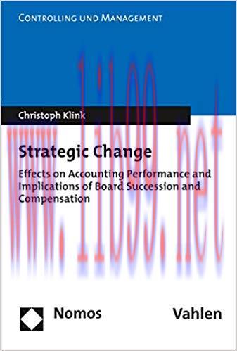 (PDF)Strategic Change: Effects on Accounting Performance and Implications of Board Succession a...