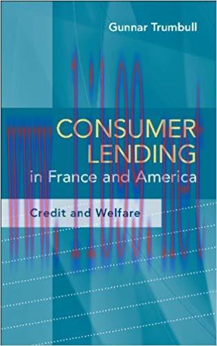(PDF)Consumer Lending in France and America: Credit and Welfare