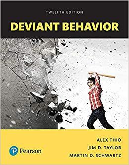 (PDF)Deviant Behavior 12th Edition