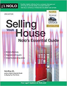 Selling Your House: Nolo’s Essential Guide 3rd Edition,