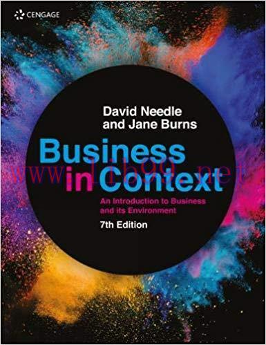 [PDF]Business in Context 7th Edition [David Needle]