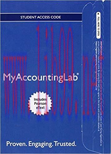 (PDF)NEW MyAccountingLab® with Pearson eText — Instant Access — for Intermediate Accounting 1st...