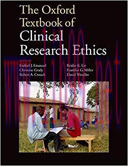 (PDF)The Oxford Textbook of Clinical Research Ethics 1st Edition