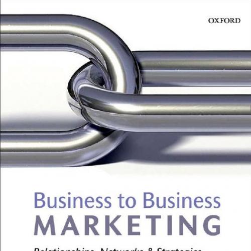 Business to Business Marketing By Nick Ellis 120Yuan