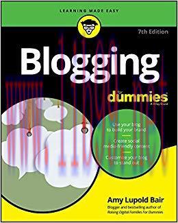 Blogging For Dummies (For Dummies (Computer/Tech)) 7th Edition,