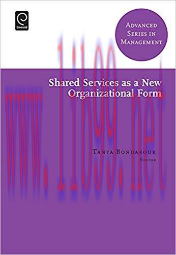 (PDF)Shared Services as a New Organizational Form (Advanced Series in Management Book 13)