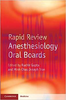 (PDF)Rapid Review Anesthesiology Oral Boards 1st Edition