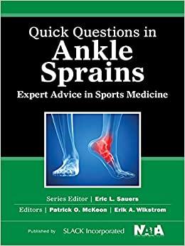 (PDF)Quick Questions in Ankle Sprains Expert Advice in Sports Medicine