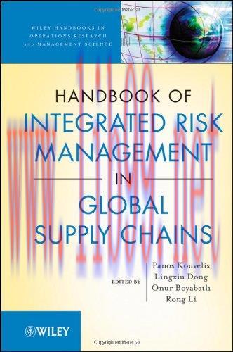 [FOX-Ebook]Handbook of Integrated Risk Management in Global Supply Chains