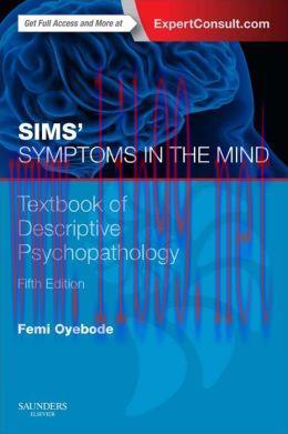 [AME]Sims' Symptoms in the Mind: Textbook of Descriptive Psychopathology, 5th Edition