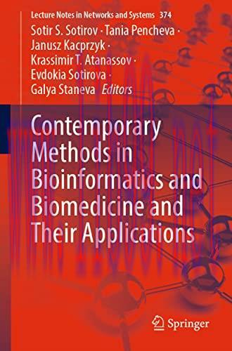 [AME]Contemporary Methods in Bioinformatics and Biomedicine and Their Applications (Lecture Not...