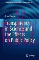 [PDF]Transparency in Science and the Effects on Public Policy