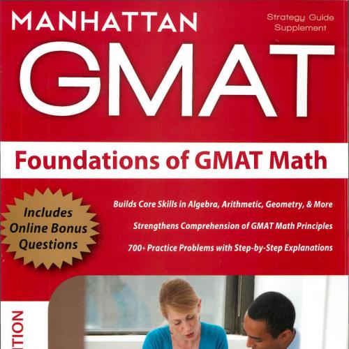 MP Foundations of GMAT Math - Wei Zhi