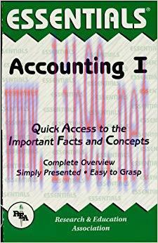 (PDF)Accounting I Essentials (Essentials Study Guides Book 1)
