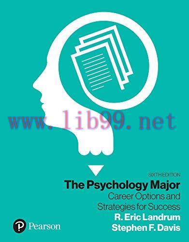 [AME]The Psychology Major: Career Options and Strategies for Success, 6th Edition (High Quality...