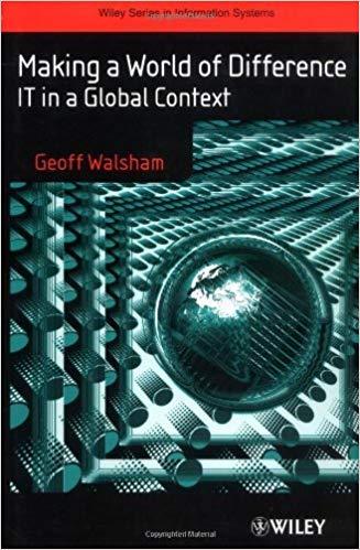 (PDF)Making a World of Difference IT in a Global Context 1st Edition