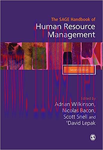 The SAGE Handbook of Human Resource Management 2nd Edition,