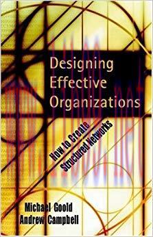(PDF)Designing Effective Organizations: How to Create Structured Networks