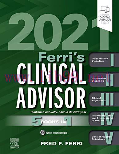 [AME]Ferri's Clinical Advisor 2021: 5 Books in 1 (Original PDF)