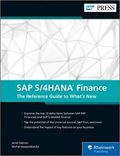 SAP S4HANA Finance The Reference Guide to Whats New