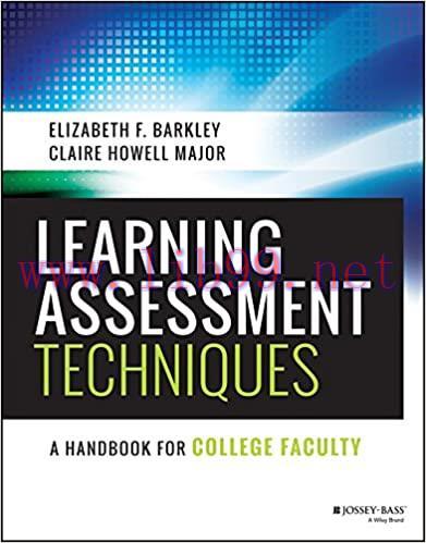(PDF)Learning Assessment Techniques: A Handbook for College Faculty