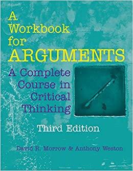 (PDF)A Workbook for Arguments A Complete Course in Critical Thinking