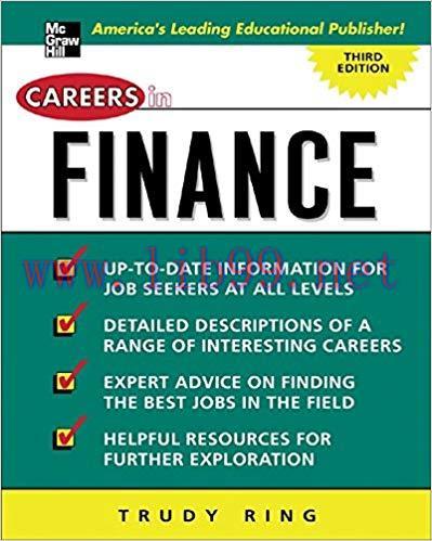 (PDF)Careers in Finance (Careers in&hellip;Series) 3rd Edition