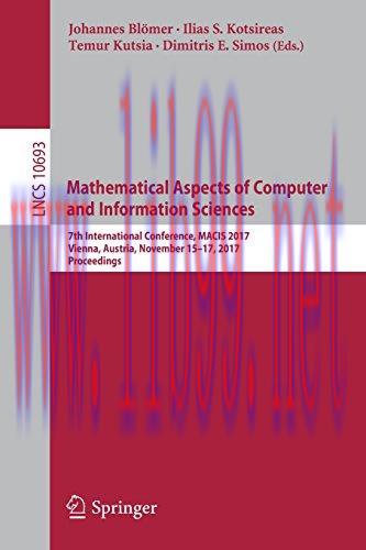 [FOX-Ebook]Mathematical Aspects of Computer and Information Sciences