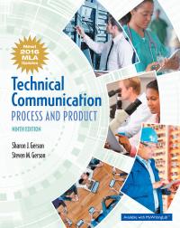 (IM)Technical Communication Process and Product, MLA Update, 9th Edition by Sharon J. Gerson.pd...